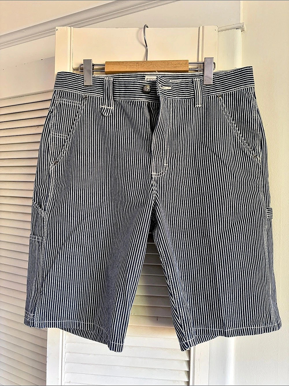Lee Workwear Hickory Stripe Painter Utility Shorts Men's Workwear Hickory Stripe